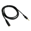 Audio 3.5mm Male to Female Aux Cable Extension Cord Converter New 1.5m,Black