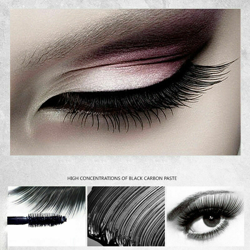 1 Pcs Eyelash Mascara Fiber Waterproof Curling Lengthening Long-Lasting T6F3