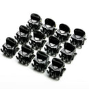 Fashion 12x Women Black Plastic Mini Hairpin 6 Claws Hair Clip Hairclip Clamps