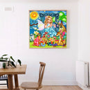 Cartoon Girl 5D DIY Full Round Drill Diamond Painting Mosaic Beadwork Decor