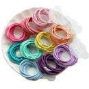 50Pcs Mix Color Baby Girl Kids Tiny Hair Bands Elastic Ponytail Holder~ Tie K8T0