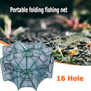 8 Sides 16 Holes Automatic Fishing Net NylonÃ‚Â Crab Fish Trap ShrimpÃ‚Â Cage (F) A