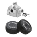 Metal Gearbox Shell + Rear Tires for Gearbox Accessory