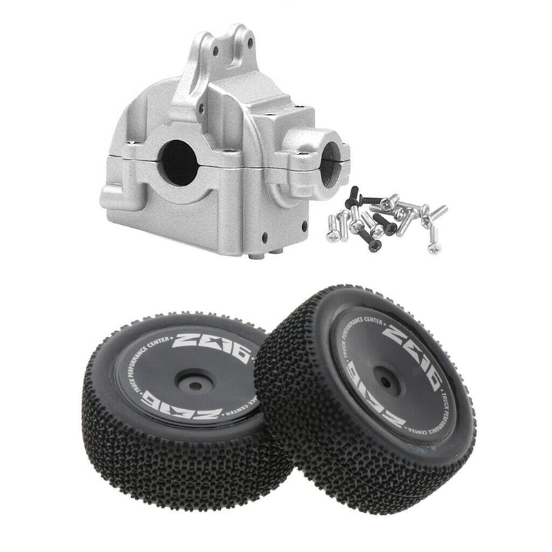 Metal Gearbox Shell + Rear Tires for Gearbox Accessory