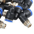 20 Pcs Quick Connectors Pneumatic Fittings 8mm x 1/8" PT Male Thread