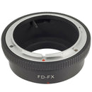 Black Adapter ring for FD FL lenses to Fujifilm Fuji FX X-Pro1 frame Camera