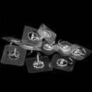 10 Packs Reusable Adhesive Hooks,Transparent Heavy Duty Wall Hooks with No