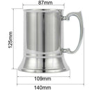 450Ml Double Layer 304 Stainless Steel Beer Mug Cocktail Flame Cup Creative