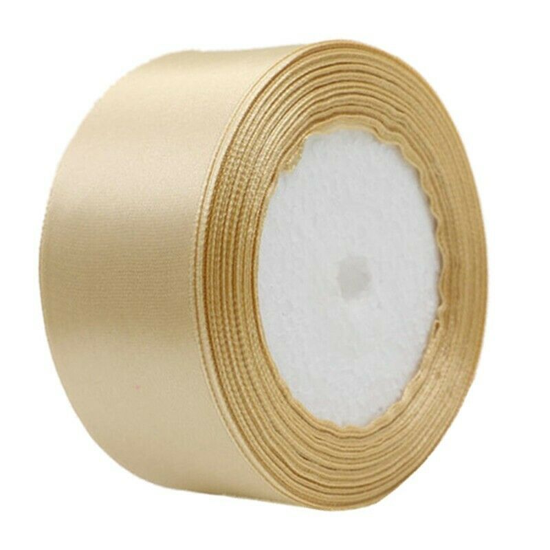1 roll 40mm 22 Meters silk satin ribbon for wedding party(champagne)