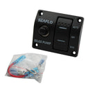 Marine Panel 3-Way Lighted Rocker Bilge Pump Switch 12V Off Automatic Manual .