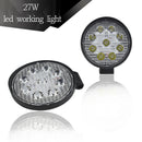 2PCS LED 27W Work Light For Truck OffRoad 4*4 Tractor 60 Degree Flood Beam LAJ&M