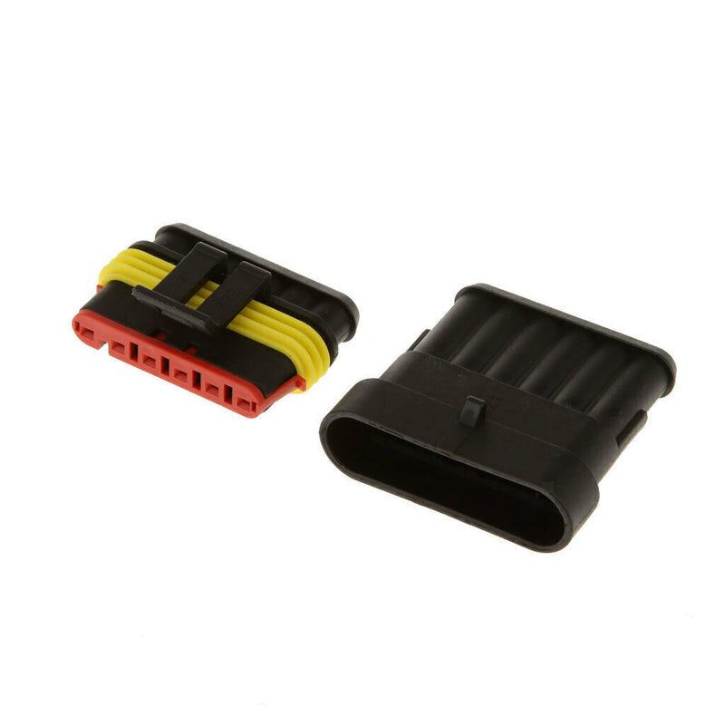 5 Kits Car Electrical Connector Sealed 1.5mm Terminal 6 Pins
