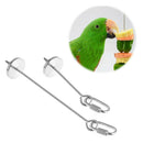 2Pieces Birds Fruit Fork Feeder Cage Accessories for Birds Chicken Finches