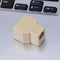1 to 2 RJ11 Female Telephone Wire Splitter Converter Adapter Wire Connector