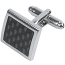 Jewelery Men's Cufflinks - Classic Square - Carbon Fiber - Alloy - Wedding  T8S4