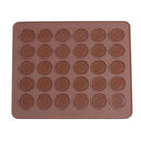 Silicone baking sheet, macaroon coffee color