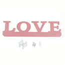 wooden love hanger 4 hooks on the wall bathroom door hanger hooks key clotBX