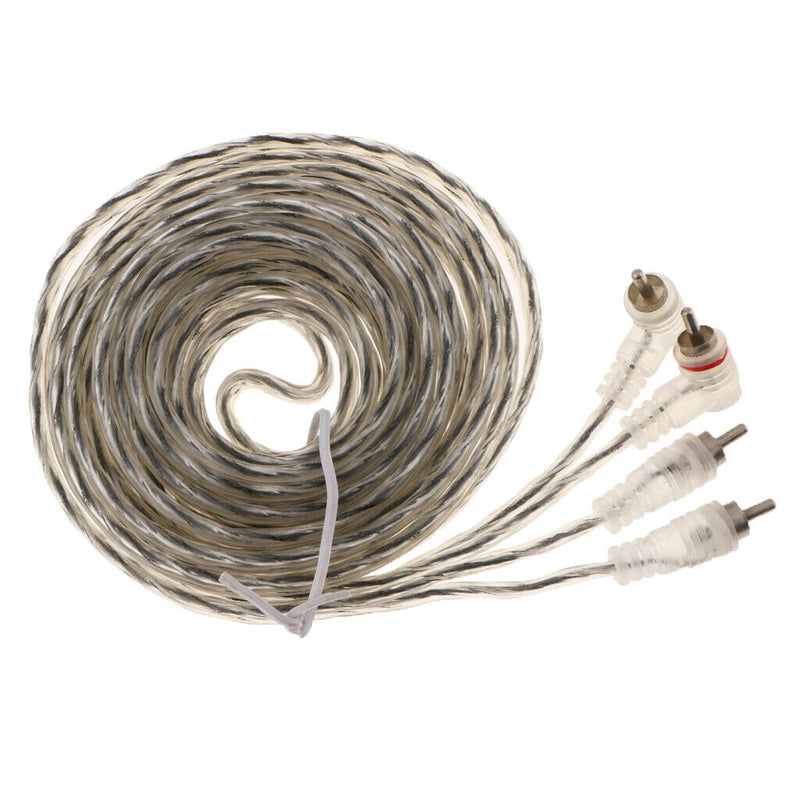 2RCA Male to 2RCA Male Plastic Shell Stereo Audio Cable, RCA Cable - 5m