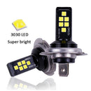 2X H7Super Bright White LED Bulbs 6500K 60W Lamp For Fog Light DRL Headlight