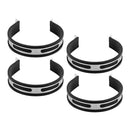 4pcs Stainless Steel Universal Motorcycle Exhaust Muffler Suspension Bracket