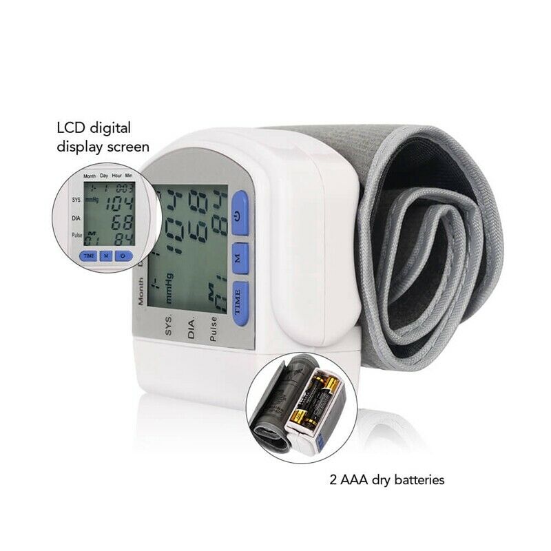 Lcd Wrist Bp Blood Pressure Monitor Pulse Rate Fitness Blood Pressure Tonom U5A7