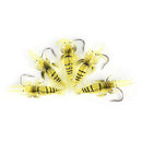5x Shrimp Lures Soft Squid Jigs Lake Worm Prawn Fishing Lures Artificial Bait JR