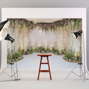 Nordic Wedding Flowers Photography Prop Background Cloth Backdrop for Video
