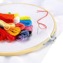 3 Pieces 10 Inch Round Wooden Embroidery Hoops Bamboo Circle Cross Stitch H L9E3