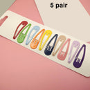 Girls Mini Metal Princess Side Hair Clip Candy Color