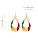 Fashion Jewelry Earrings Ethnic Style Color Drop Earrings Retro Printing Pe