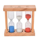 Wood Frame Glass Sand Sandglass Clock Time Timer 1/3/5 Home Dec Dwwj