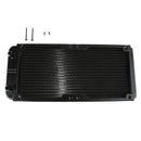 240mm 18 Tubes Aluminum Computer Water Cooling Radiator with Screws Heat Si