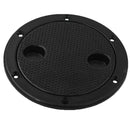 6" Marine Boat Screw Out Twist Out Deck Plate Inspection Hatch Access Black