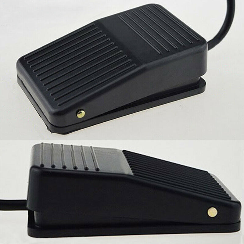 AC 250V 10A SPDT NO NC Antislip Power Foot Pedal Switch Black New