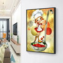 5D DIY Diamond Painting Kits Cook Girl Full Round Drill Handicrafts (LG935)