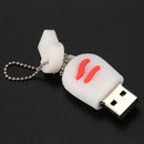8GB USB 2.0 Flash Drive Memory Stick Shape Novelty Paw Shape, White A9N3