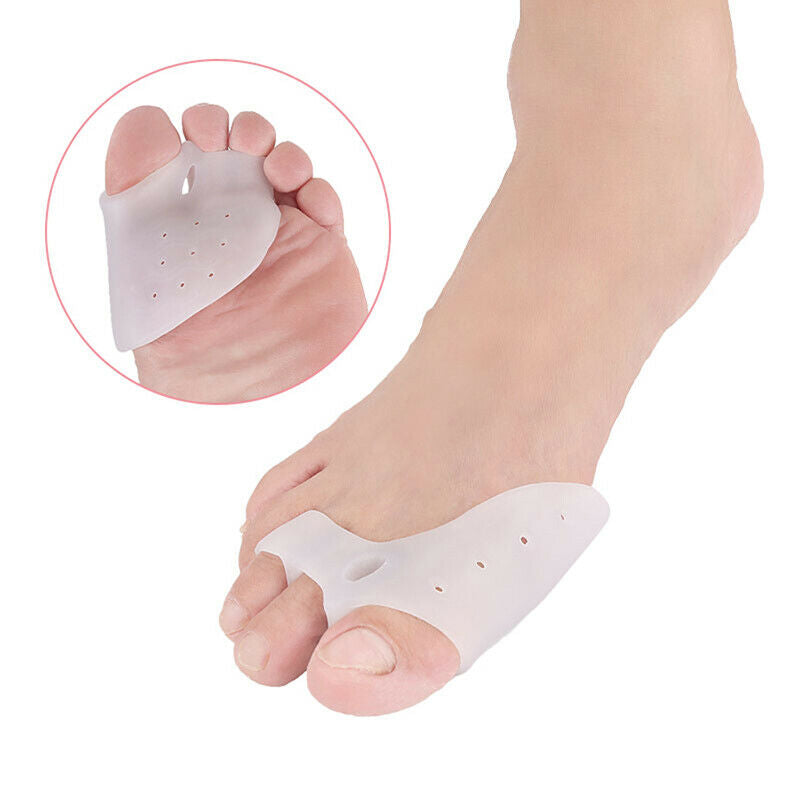 1Pair Silicone Bunion Toe Corrector Orthotics Straightener Separator Pain RelieR