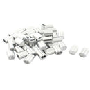 100pcs Aluminum Crimping Loop Sleeve for 3mm Diameter Wire Rope and Cable N1J2
