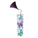 DIY Butterfly Special Shaped Diamond Painting Leather Bookmark with Tassel