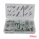 200pcs Spring Assortment Set Zinc Plated Steel Compression Carburetor Ext ZWF