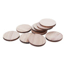 10 x Wooden Circle Shapes, Plain Wood Craft Tags 50mm (5cm) R3L1