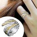 1pc Adjustable Ring Leaf Thumb Fingers Rings Opening Jewelry Women Gift Fas I1C4