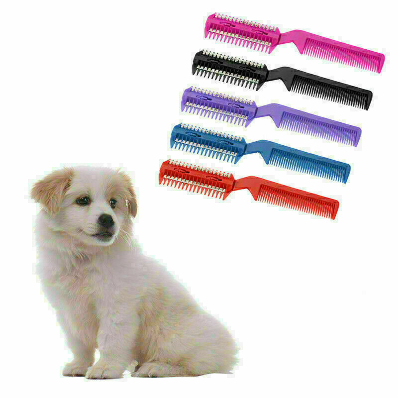 Pet Hair Dog Puppy Cat Long Hair Trimmer Grooming Brush Comb Blade Supply D L6K0