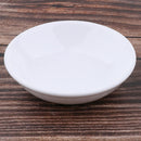 2 Pack White Professional Round Ceramic Dish Tray Bowl Lid For Electric Oil