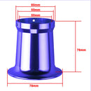50mm Aluminum Alloy Velocity Stack for PWK 21/24/26/28/30mm Carb (Blue)
