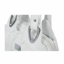 Fashion handbag Women PU leather Bag Tote Bag Handbags Satchel -Matte White X1J8