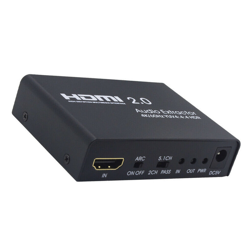 1x1 HDMI Audio Splitter,4K HDMI Audio Extractor HDMI to SPDIF &L/R Converter
