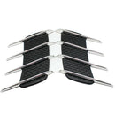 2Pcs Shark Gills Car Exterior Decor Stickers Side Vent Air Flow Fender A