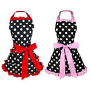 2Pcs Chic Women's Aprons With  Bib Cooking