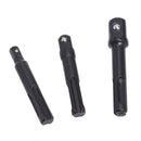 3pc Sds Drill 1/4" 3/8" 1/2" Socket Nut Driver Adaptor Set Chrome Vanadium